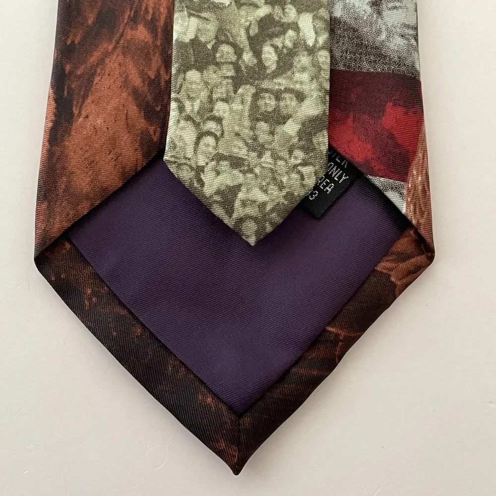4/$25 Eagles Wings Tie Patriotic Bald Eagle Flag 100% Silk Inspirational Necktie